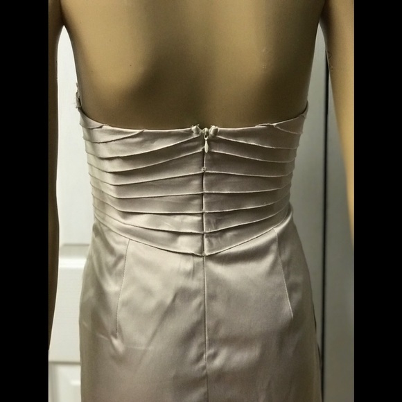 Minuet champagne strapless dress size medium - Picture 5 of 8
